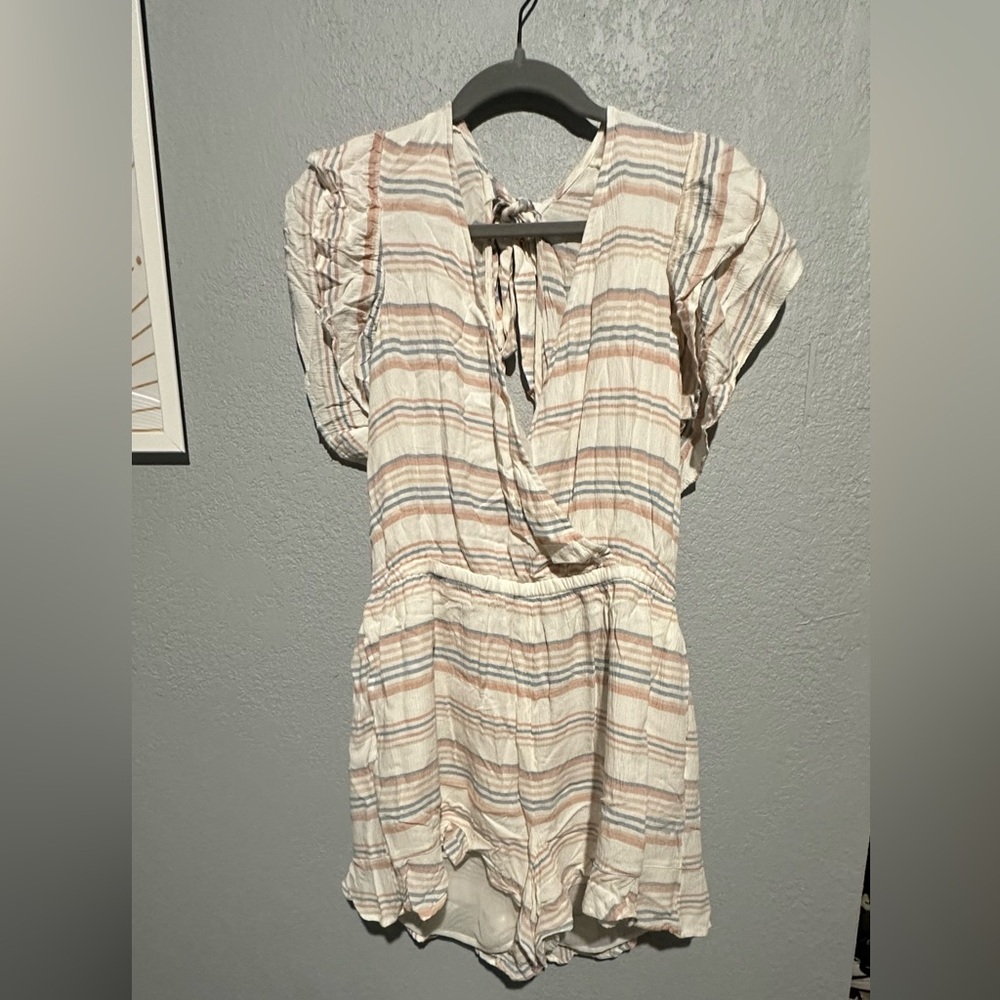 Red white and blue romper